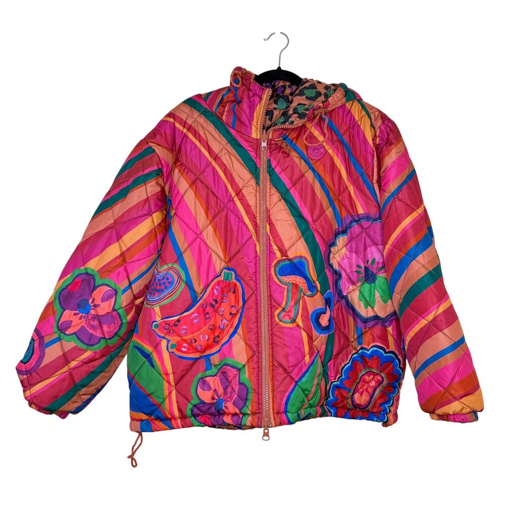 FARM Rio Multicolor Patterned Puffer Jacket - Picture 3 of 8